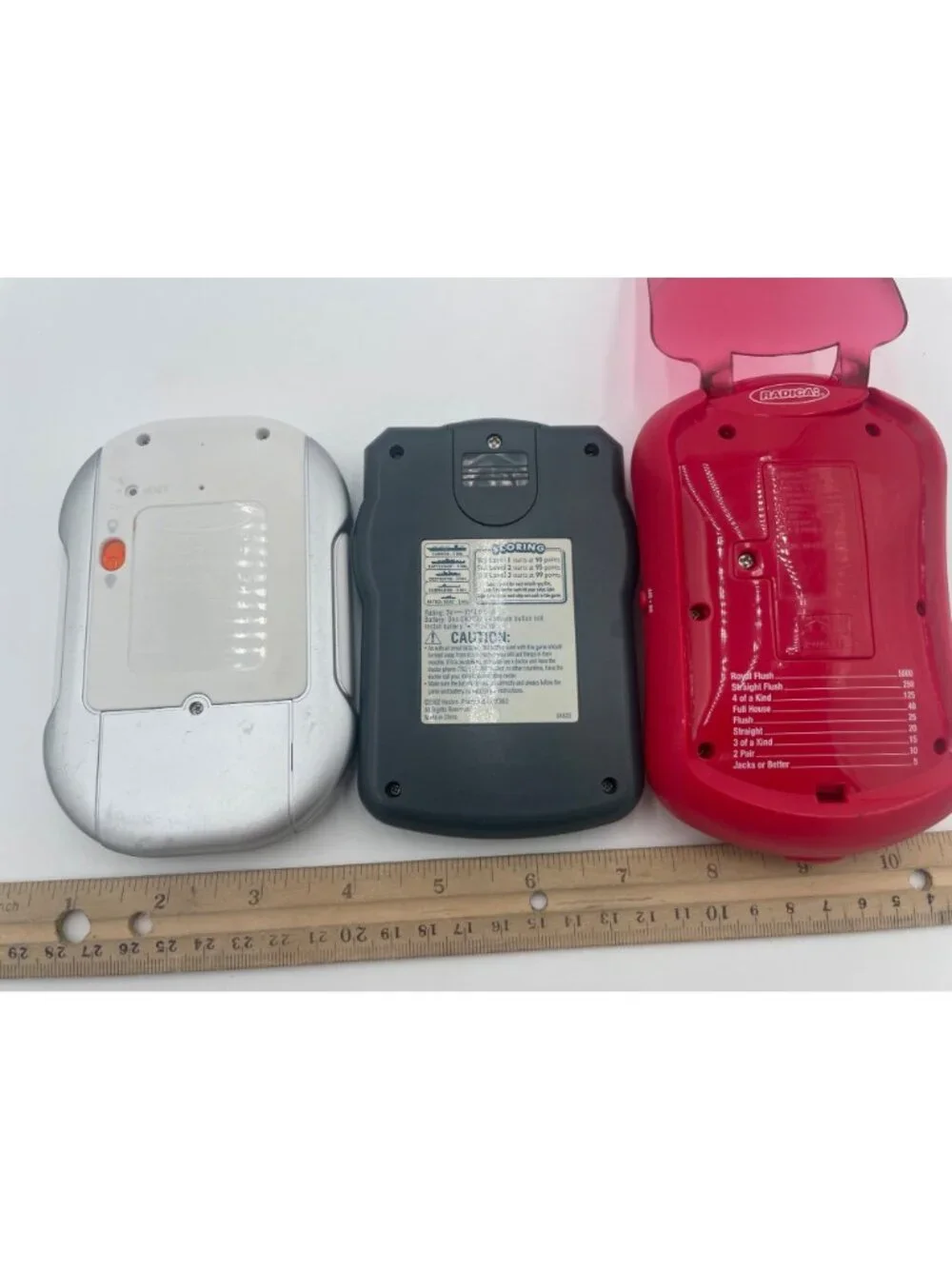 Lot Of 3 Handheld Games: Sudoku Battleship Fliptop Poker
